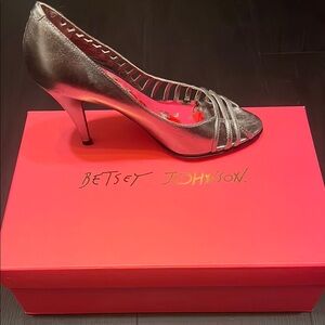 Betsey Johnson Silver Women's Heels